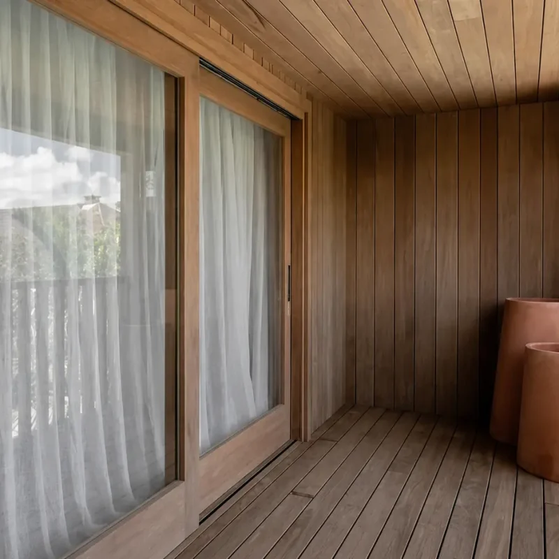 A sleek Sydney home wrapped in timber slats and highlights Wall Cladding Sydney in action